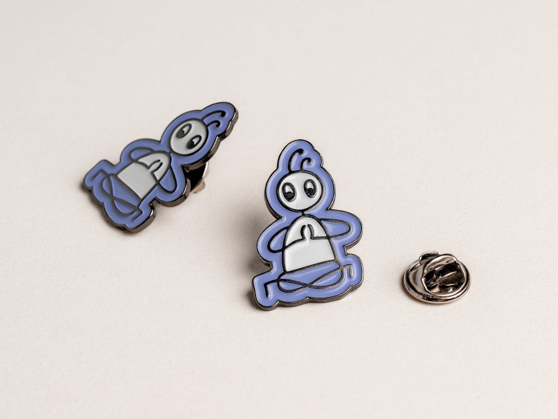 Yoga Stick Figure Pin - Lotus