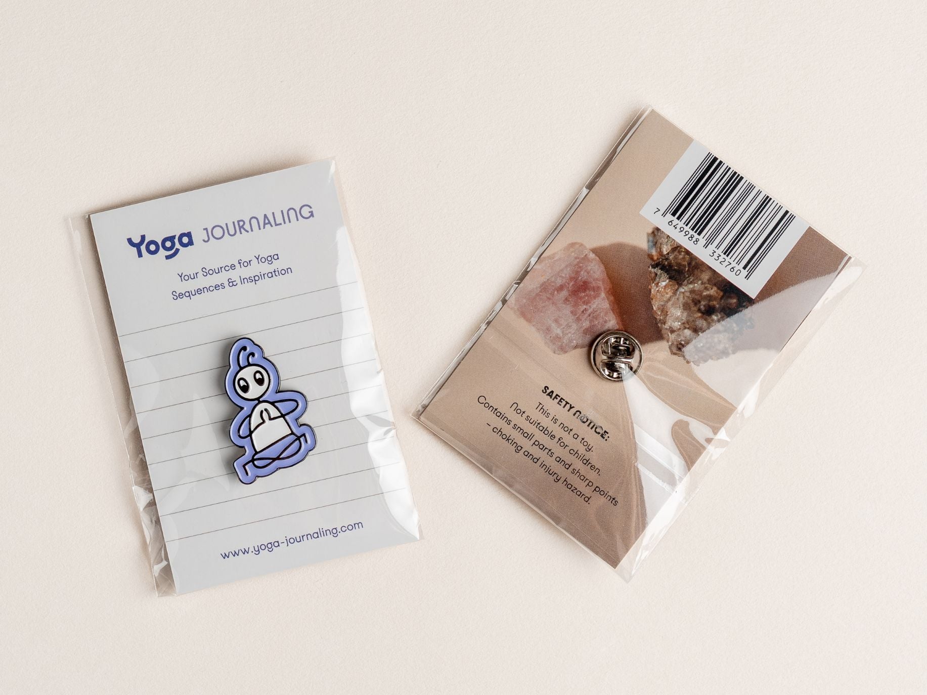 Yoga Stick Figure Pin - Lotus