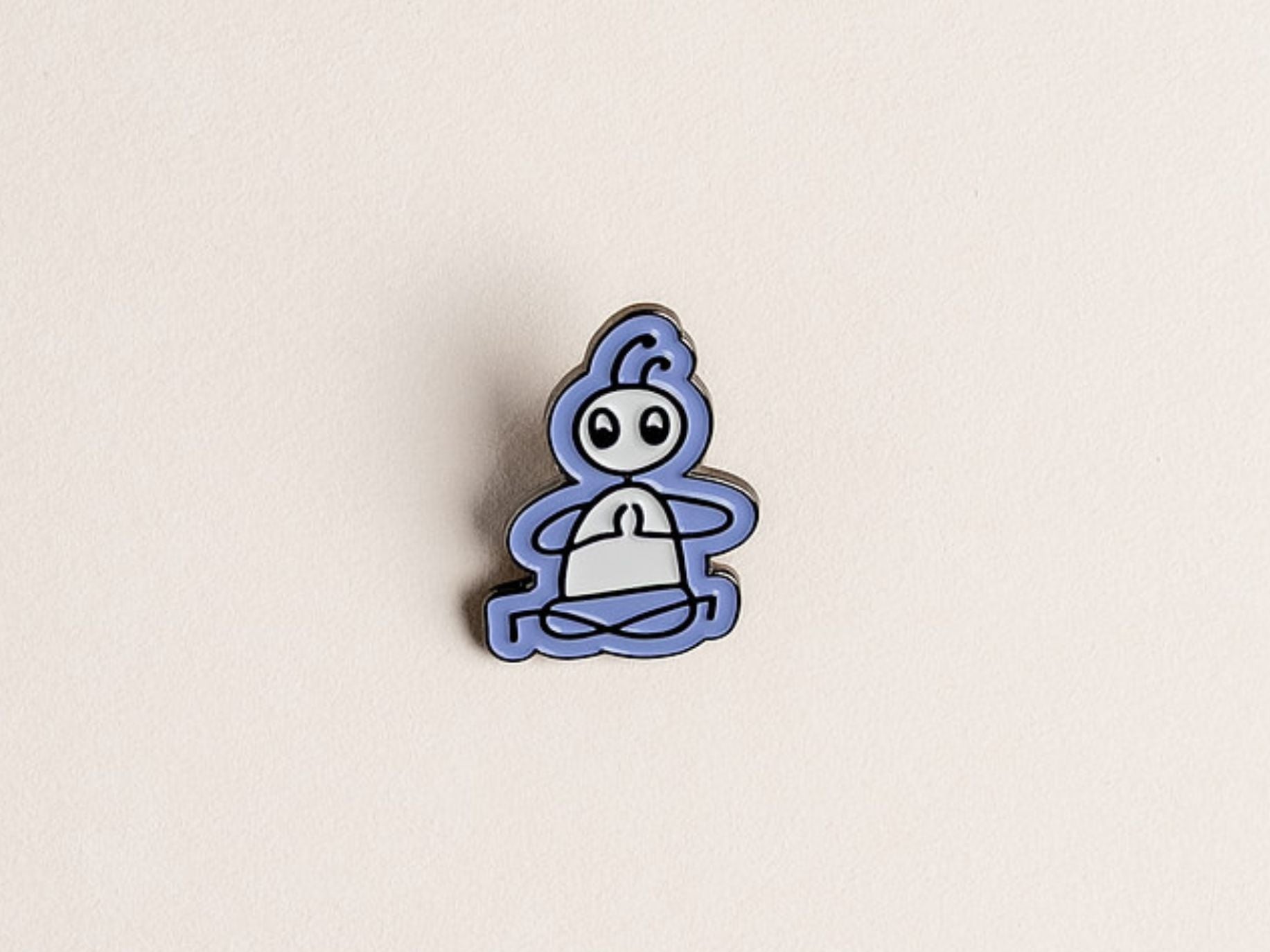Yoga Stick Figure Pin - Lotus